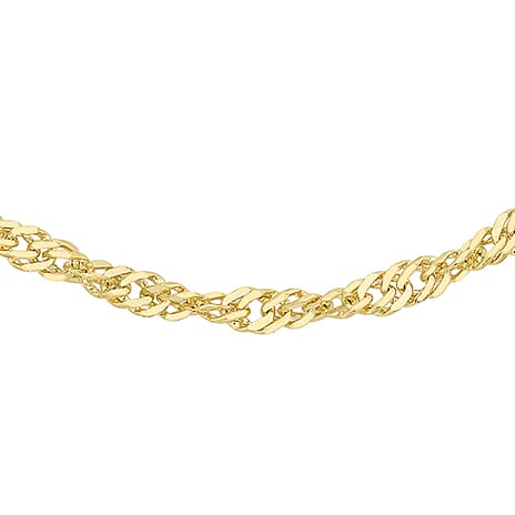 9K Yellow Gold  Chain (Size - 18),  Gold Wt. 0.62 Gms