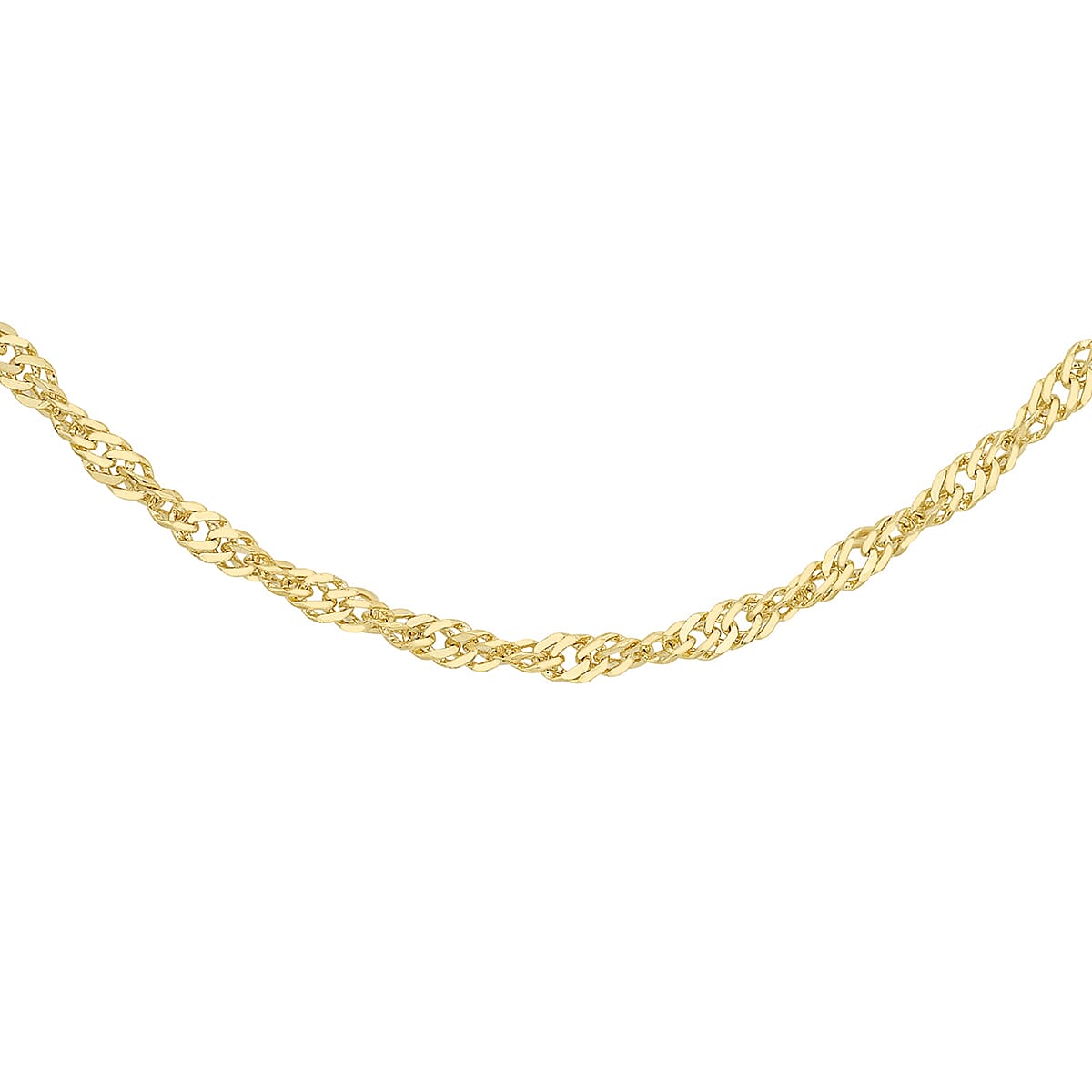 9K Yellow Gold  Chain (Size - 20),  Gold Wt. 0.68 Gms