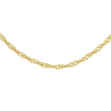 9K Yellow Gold  Chain (Size - 20),  Gold Wt. 0.68 Gms