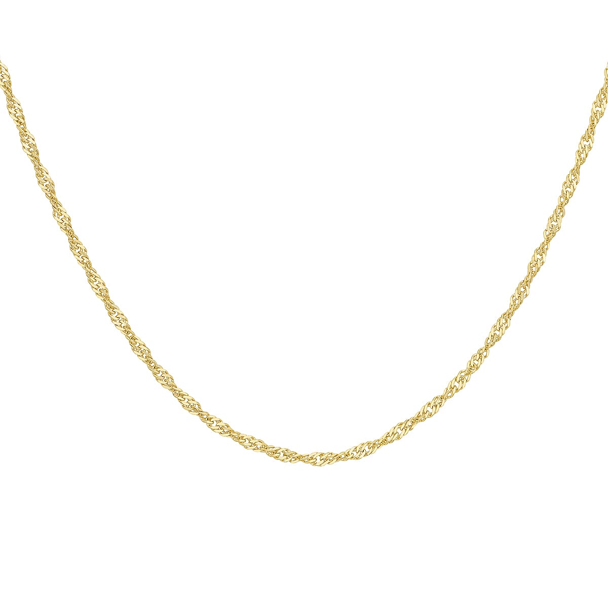 9K Yellow Gold  Chain (Size - 20),  Gold Wt. 0.68 Gms