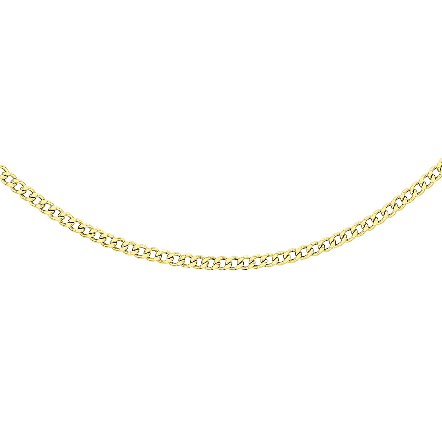 9K Yellow Gold  Chain (Size - 18),  Gold Wt. 1.9 Gms