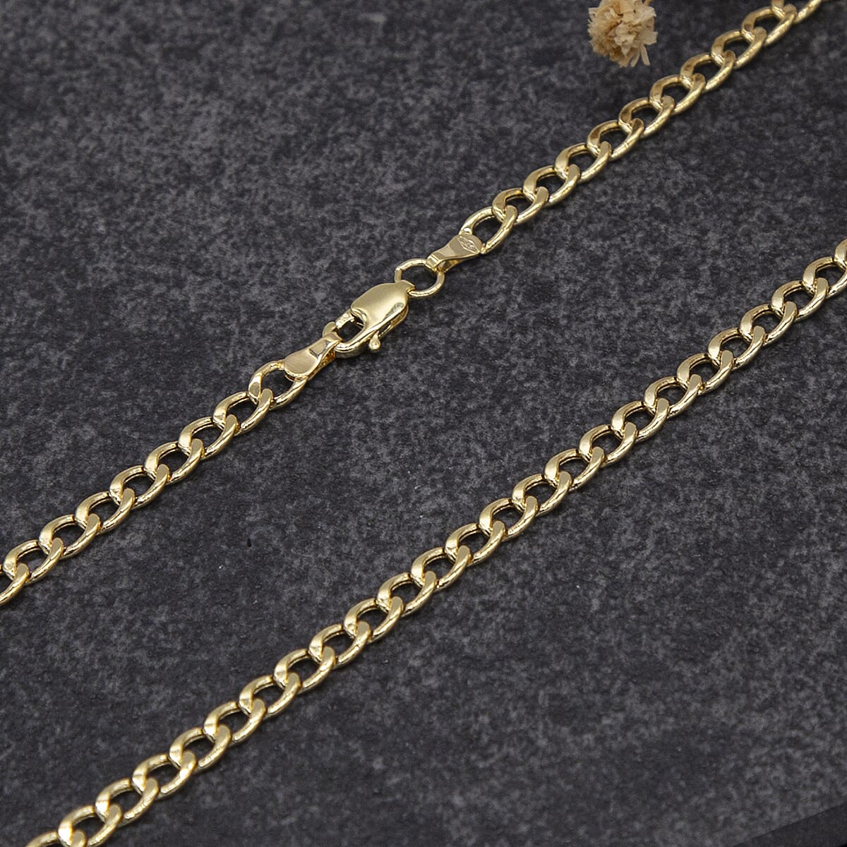 9K Yellow Gold  Chain (Size - 16),  Gold Wt. 1.7 Gms