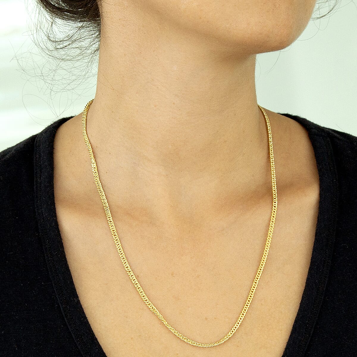 9K Yellow Gold  Chain (Size - 20),  Gold Wt. 4.8 Gms