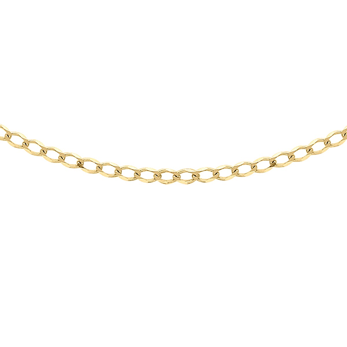 9K Yellow Gold  Chain (Size - 18),  Gold Wt. 1.2 Gms
