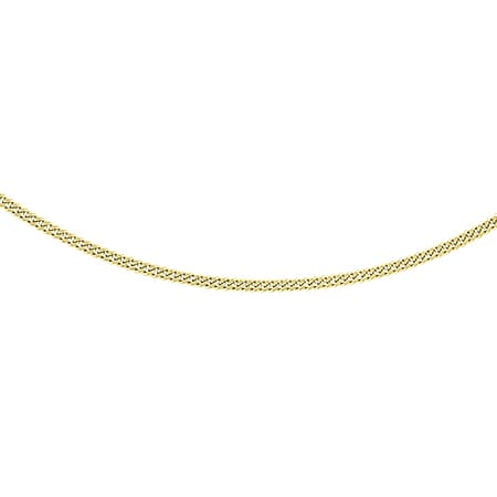 24 Adjustable Heart Slider Curb Chain 22 Inch in 9K Yellow Gold
