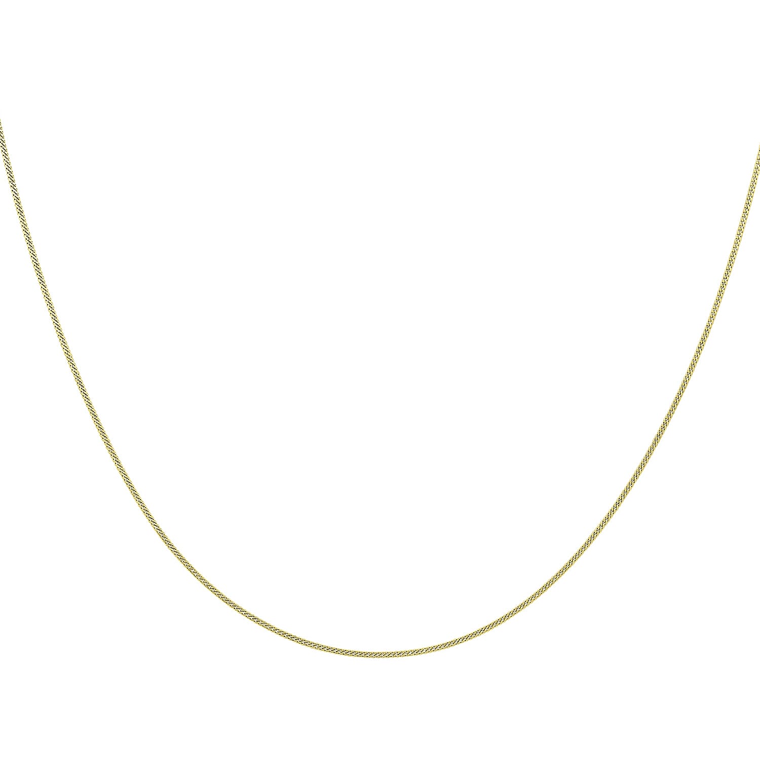 9K Yellow Gold  Chain (Size - 22),  Gold Wt. 1.4 Gms