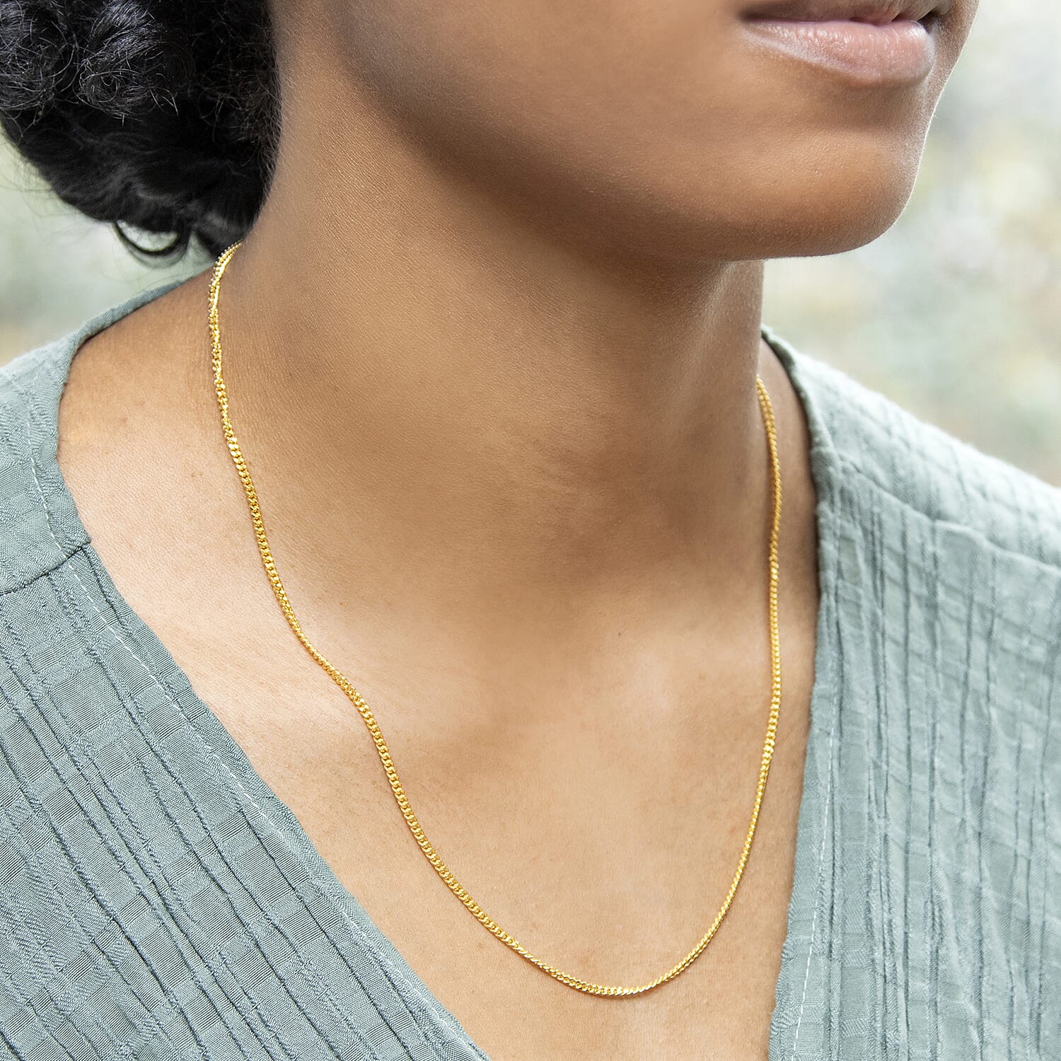 9K Yellow Gold  Chain (Size - 20),  Gold Wt. 6.2 Gms