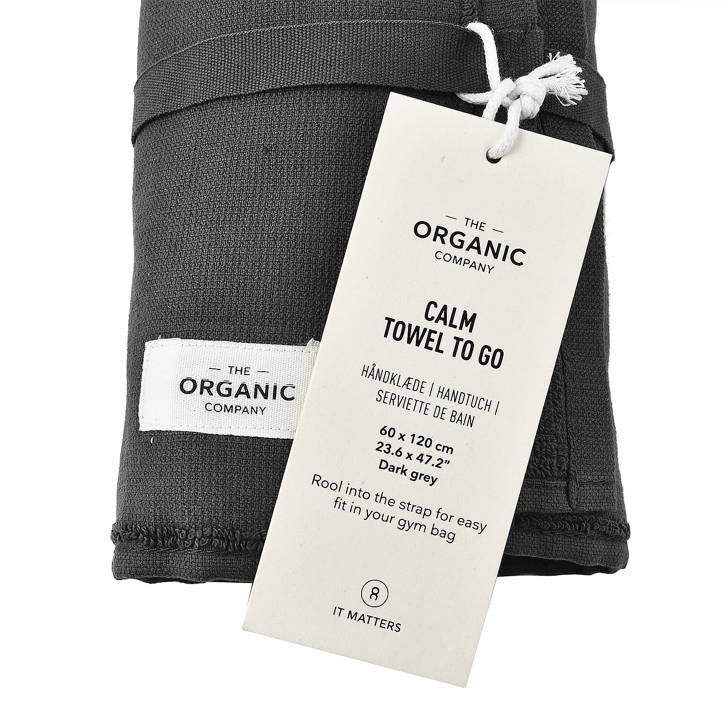 The Organic Company Closeout - 100% Cotton Calm Towel To Go (Size 120x60 cm) - Grey