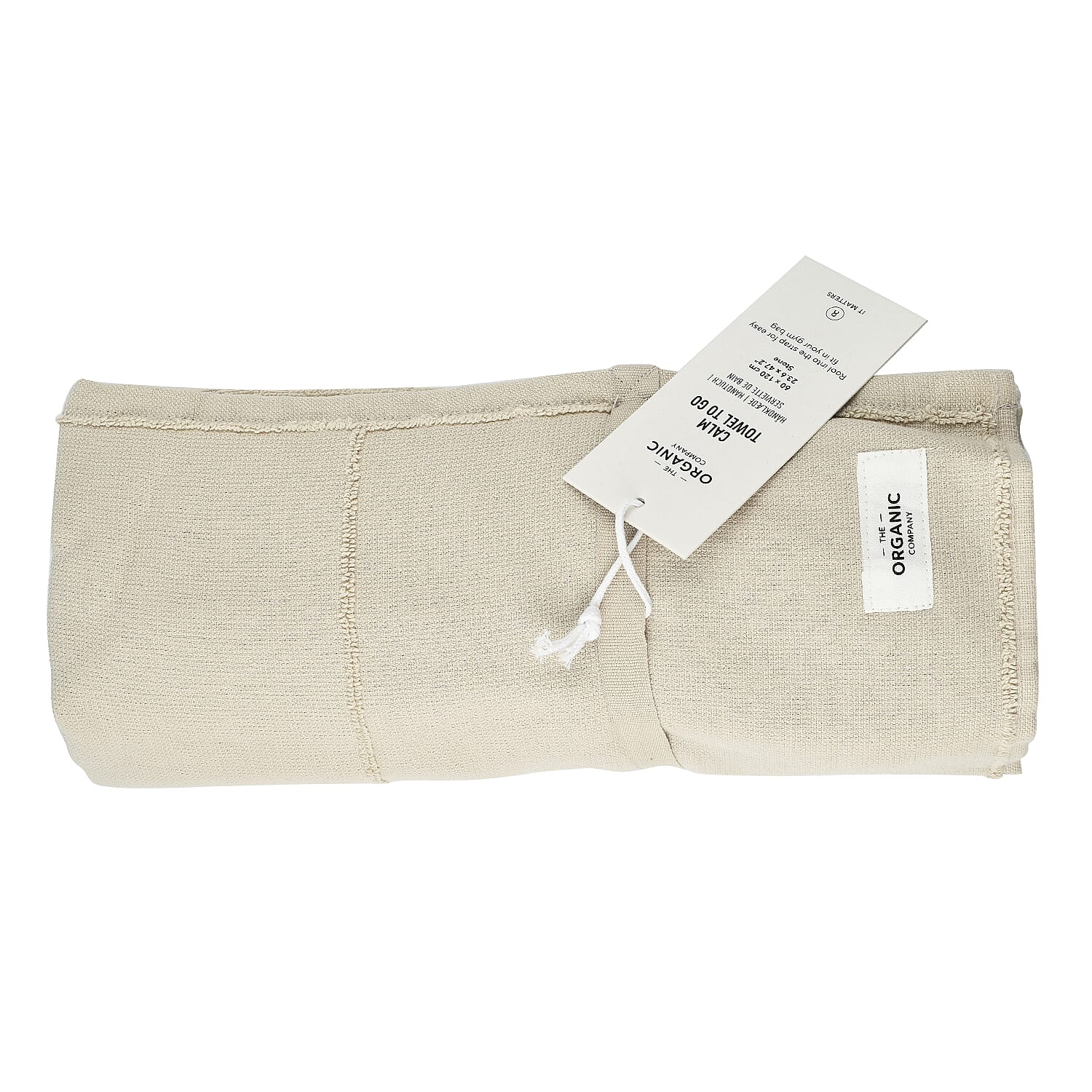 100% Cotton Calm Towel To Go (Size 120x60 cm) - Stone