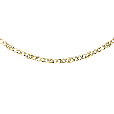 3.6mm Rambo Curb Chain 18 Inch in 9K Yellow Gold