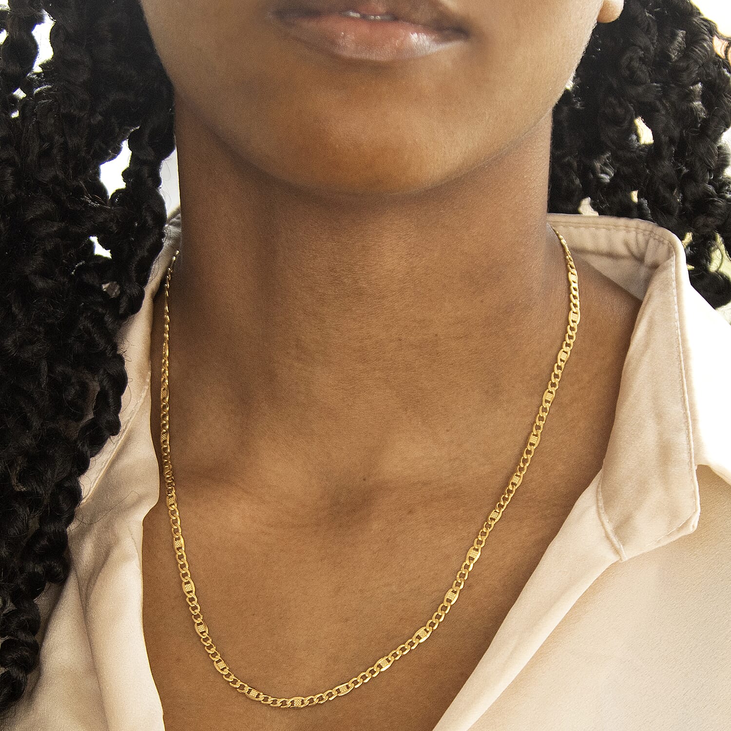 9K Yellow Gold  Chain (Size - 20),  Gold Wt. 4 Gms