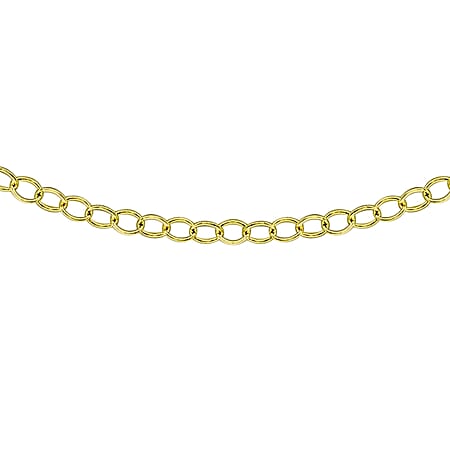 2.4mm 34 Trace Chain 16 Inch in 9K Yellow Gold
