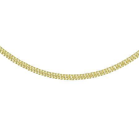 2.5mm Hollow Triple Curb Chain 18 Inch in 9K Yellow Gold 2.5mm Hollow Triple Curb Chain 18 Inch in 9K Yellow Gold