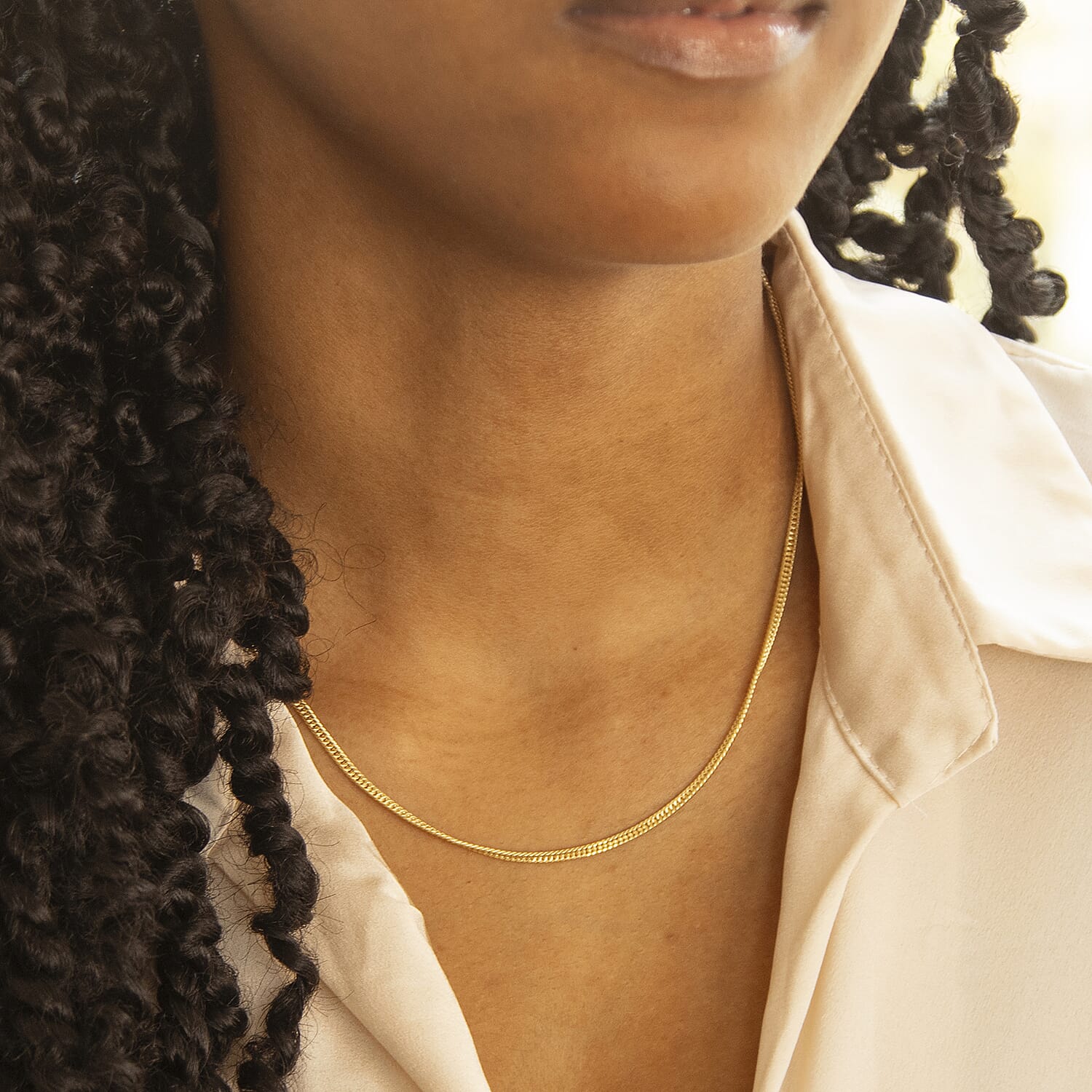 9K Yellow Gold  Chain (Size - 18),  Gold Wt. 3 Gms