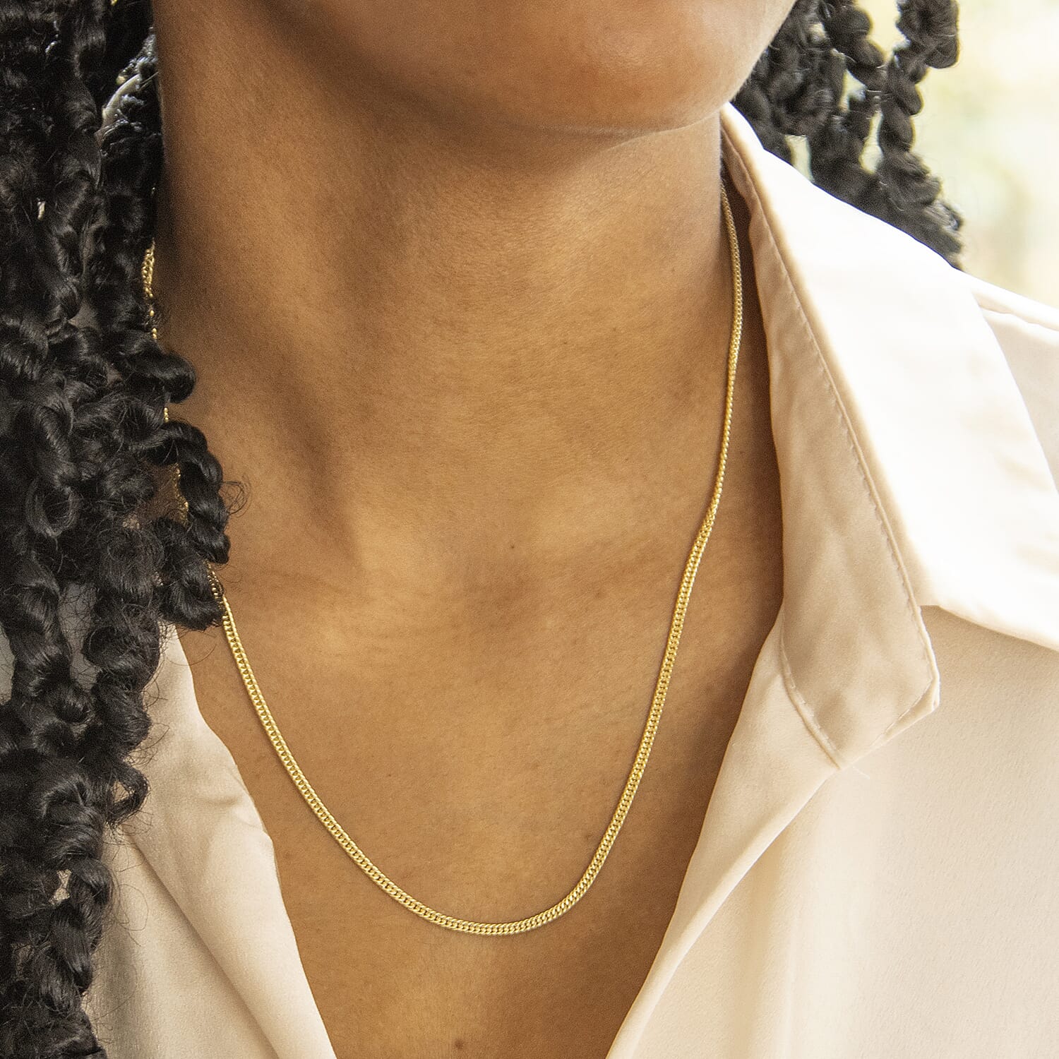 9K Yellow Gold  Chain (Size - 20),  Gold Wt. 3.3 Gms