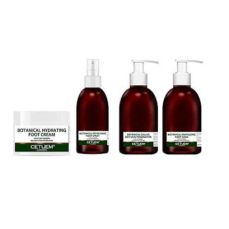 Cetuem Foot Care Bundle (Incl. Foot soak, Callus terminator, Foot spray with Free Foot Cream and Filer