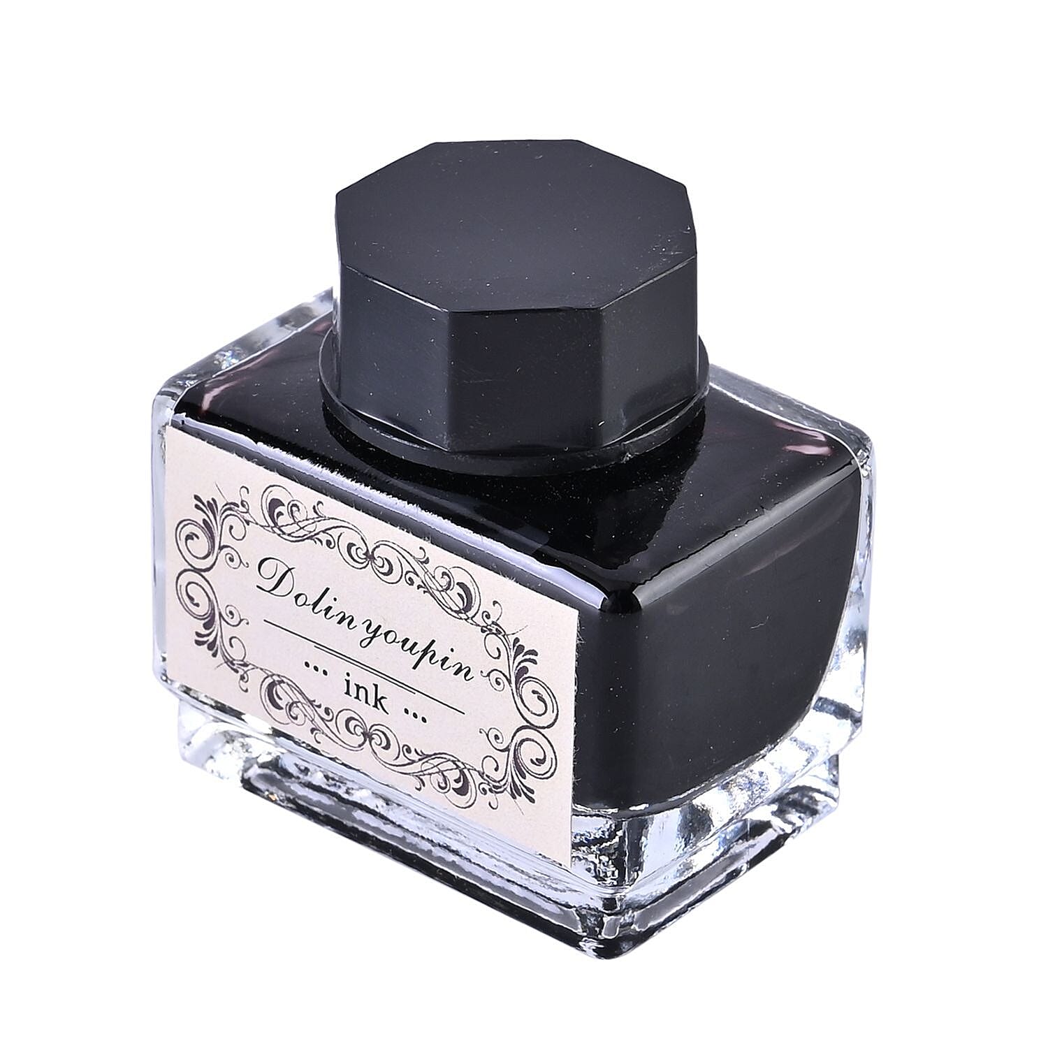  Vintage Carving Feather Pen Gift Box - Navy, Black & Gold