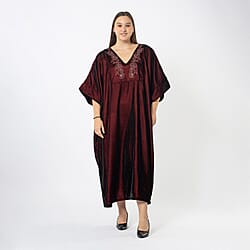 Front Yoke Embroidered Kaftan