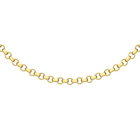 Round Belcher Chain 16 Inch in 9K Yellow Gold