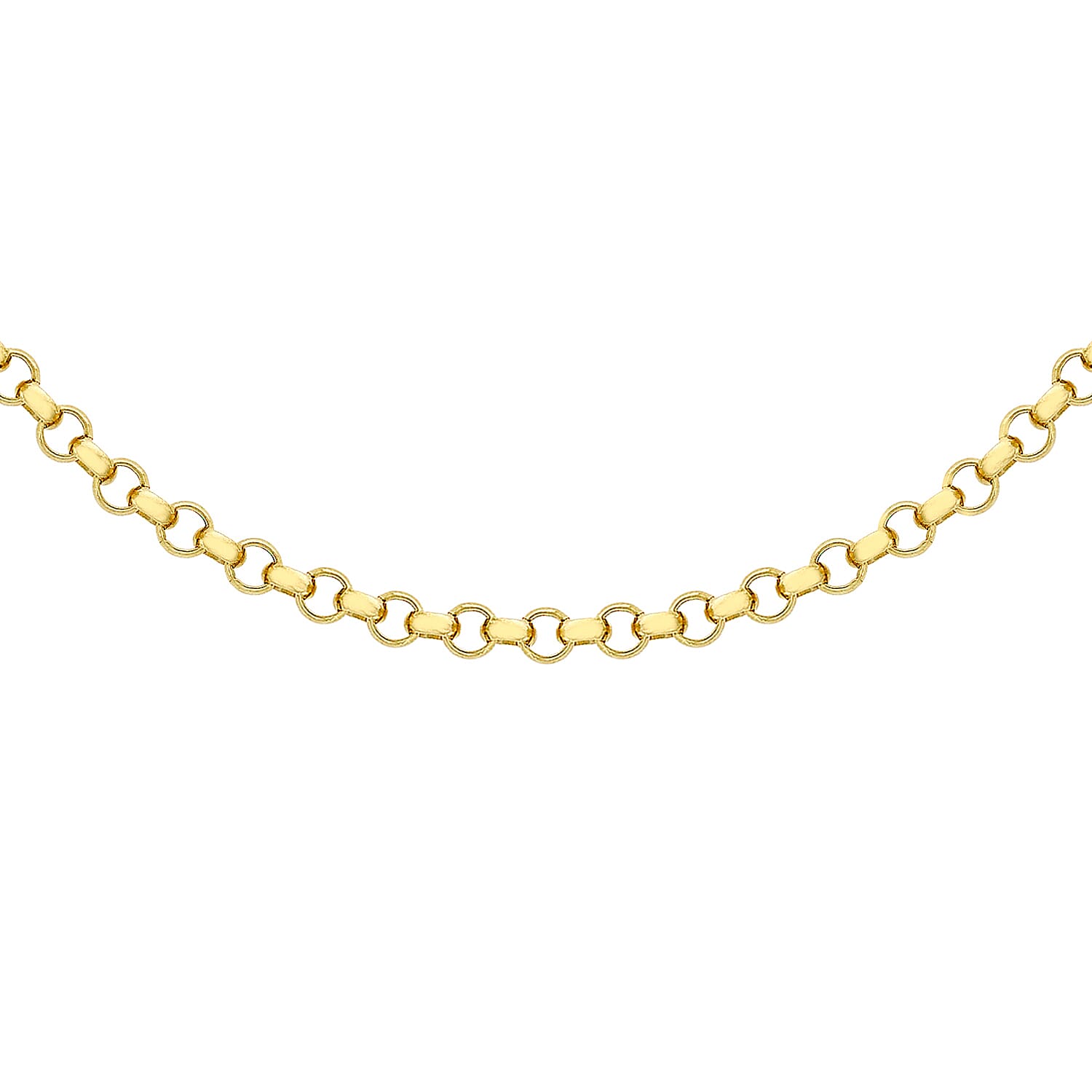 9K Yellow Gold  Chain (Size - 22),  Gold Wt. 3.9 Gms