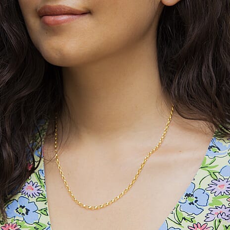 9K Yellow Gold  Chain (Size - 18),  Gold Wt. 2.1 Gms
