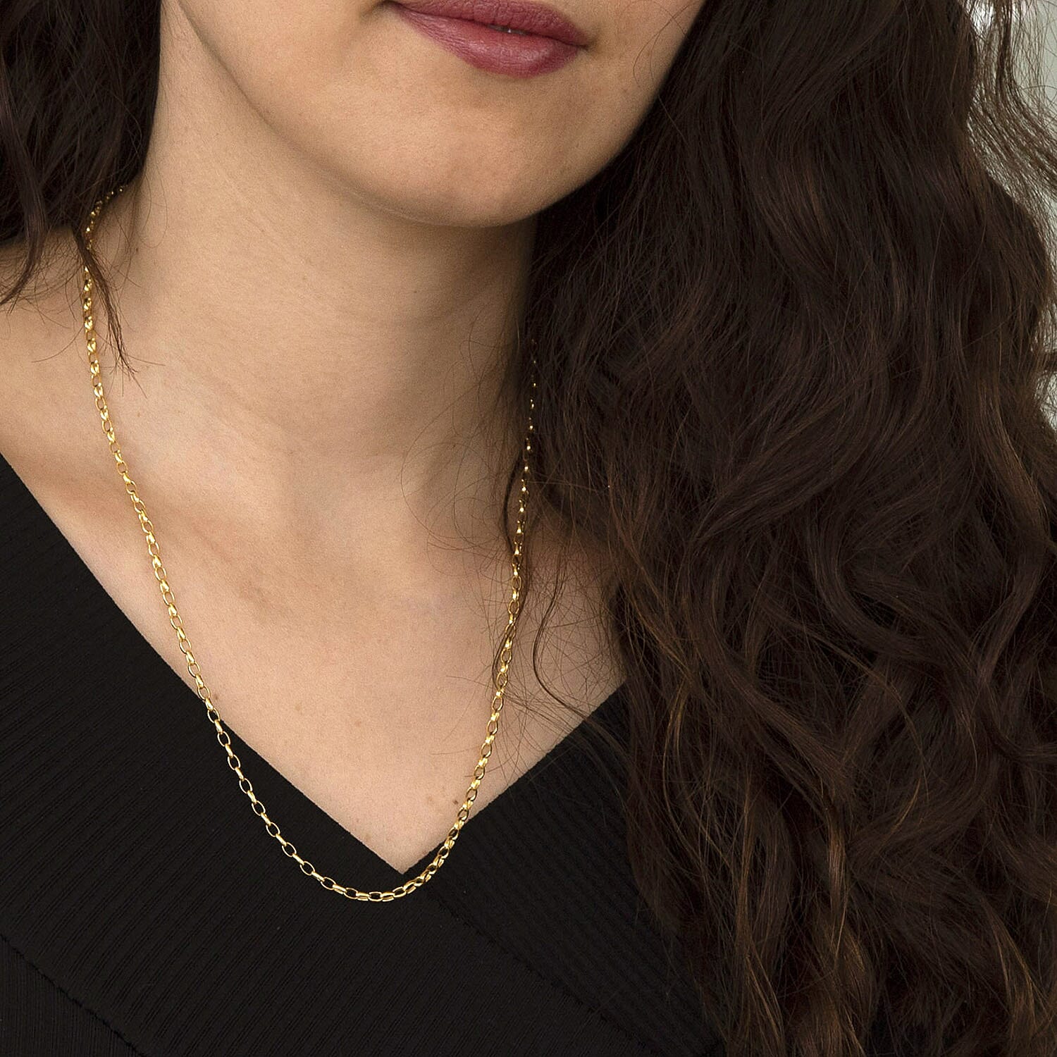 9K Yellow Gold  Chain (Size - 20),  Gold Wt. 2.3 Gms