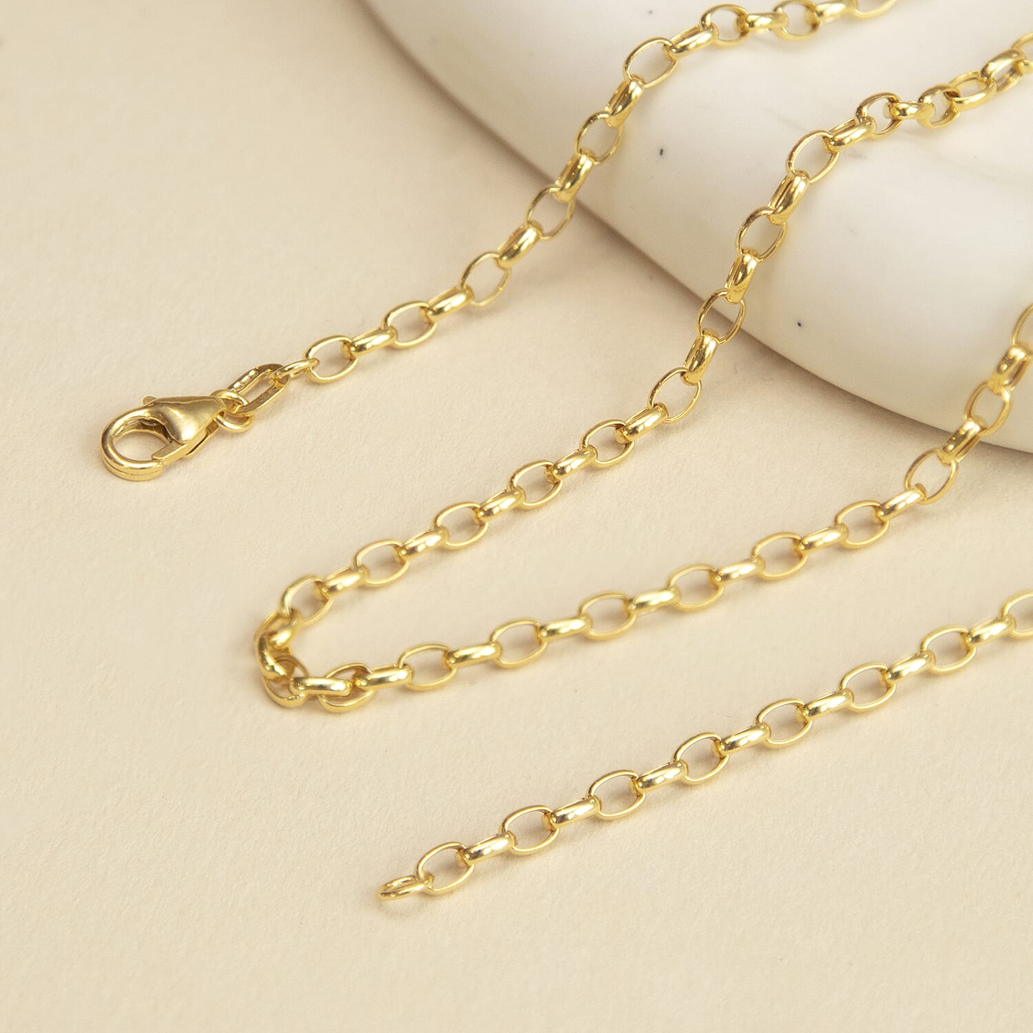 9K Yellow Gold  Chain (Size - 20),  Gold Wt. 2.3 Gms