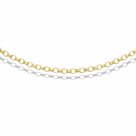 Round Belcher Chain 16 Inch in 9K Yellow Gold Round Belcher Chain 16 Inch in 9K Yellow Gold