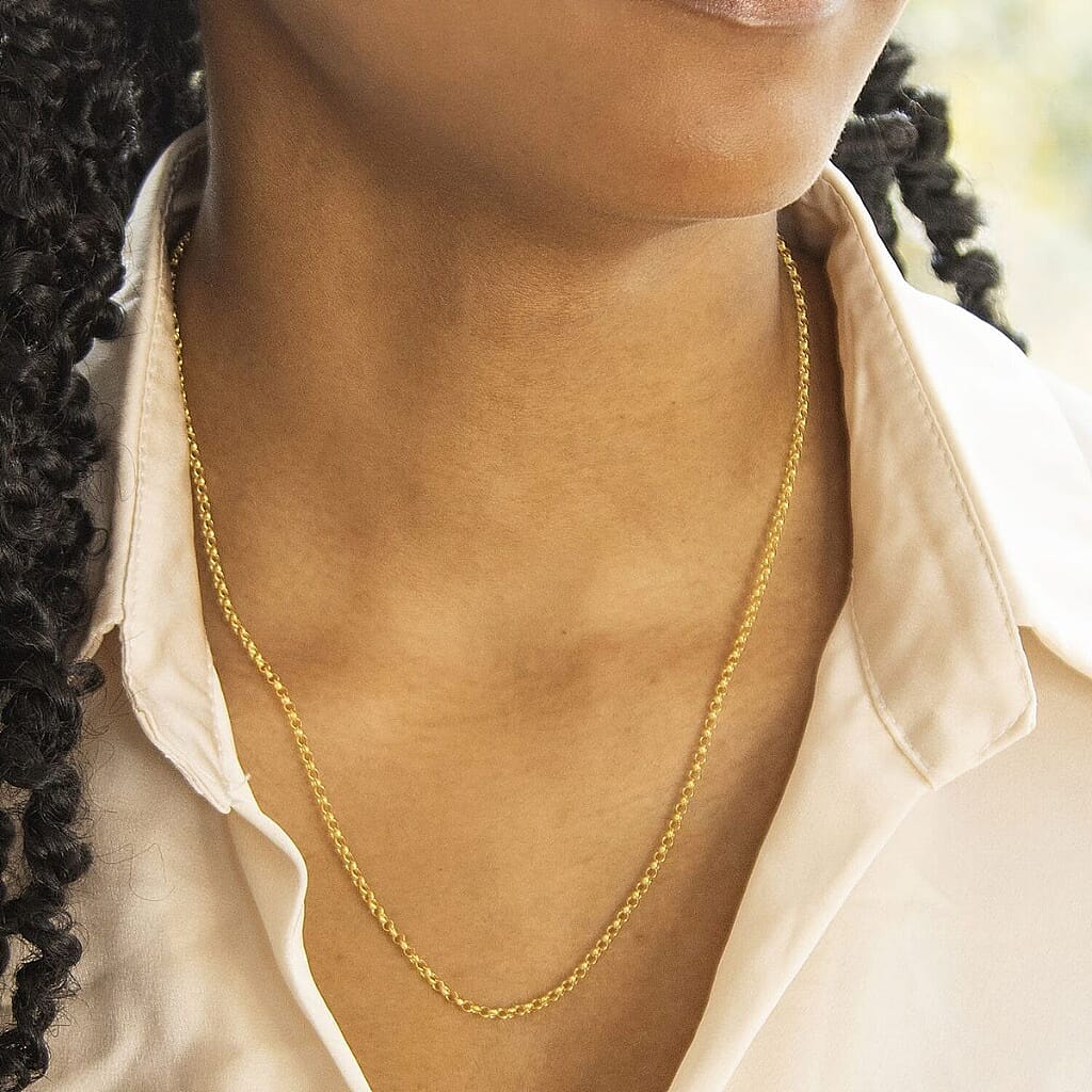 9K Yellow Gold  Chain (Size - 20),  Gold Wt. 1.1 Gms