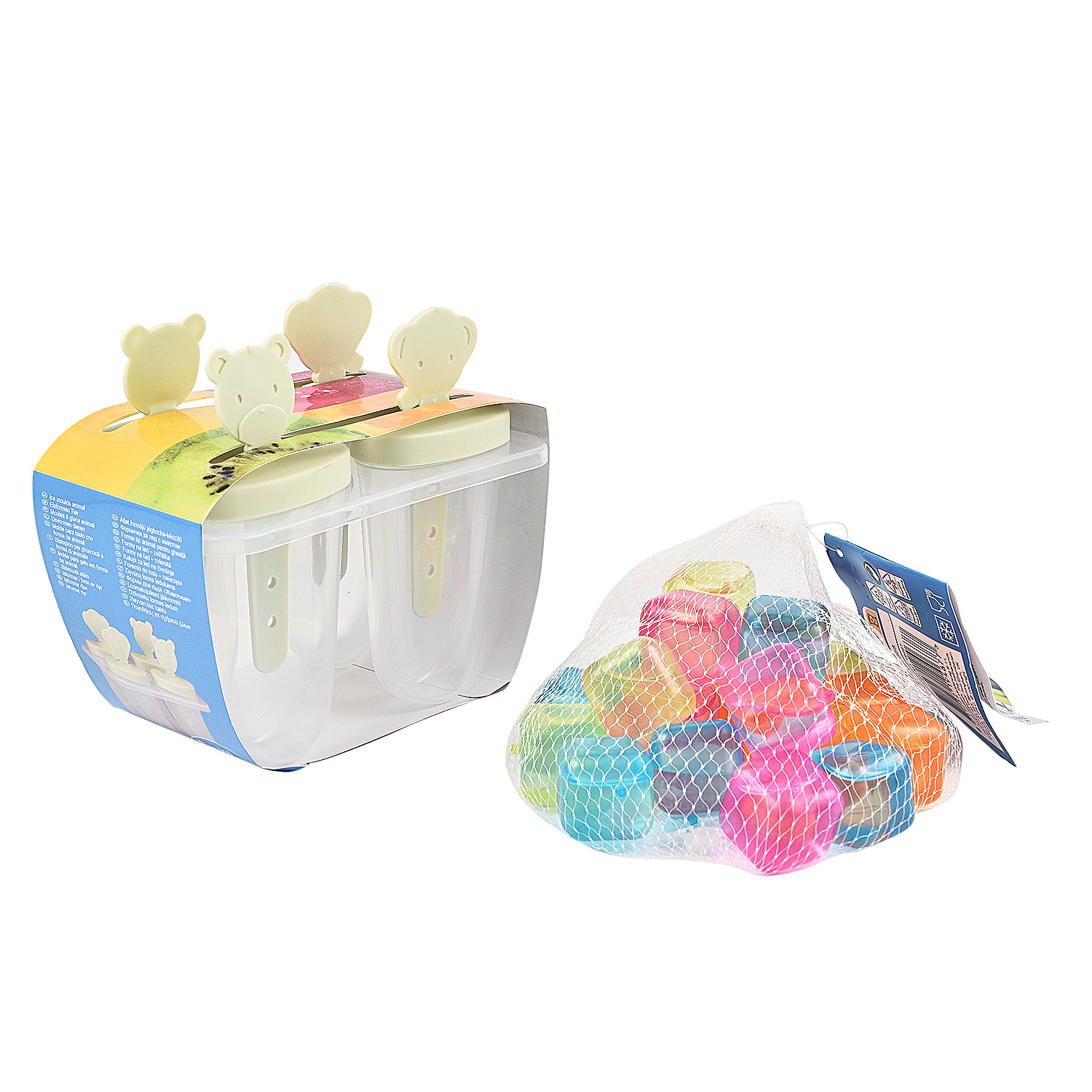 Summer-Essentials-Ice-Moulds-Animals-4Pcs-and-Ice-Cube-Square-20Pcs-Mu