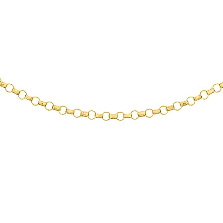 Round Belcher Chain 24 Inch in 9K Yellow Gold