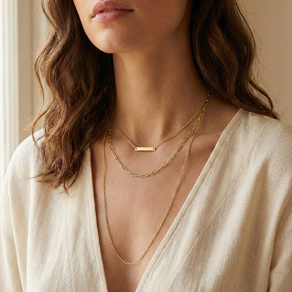 9K Yellow Gold  Chain (Size - 24),  Gold Wt. 1.3 Gms