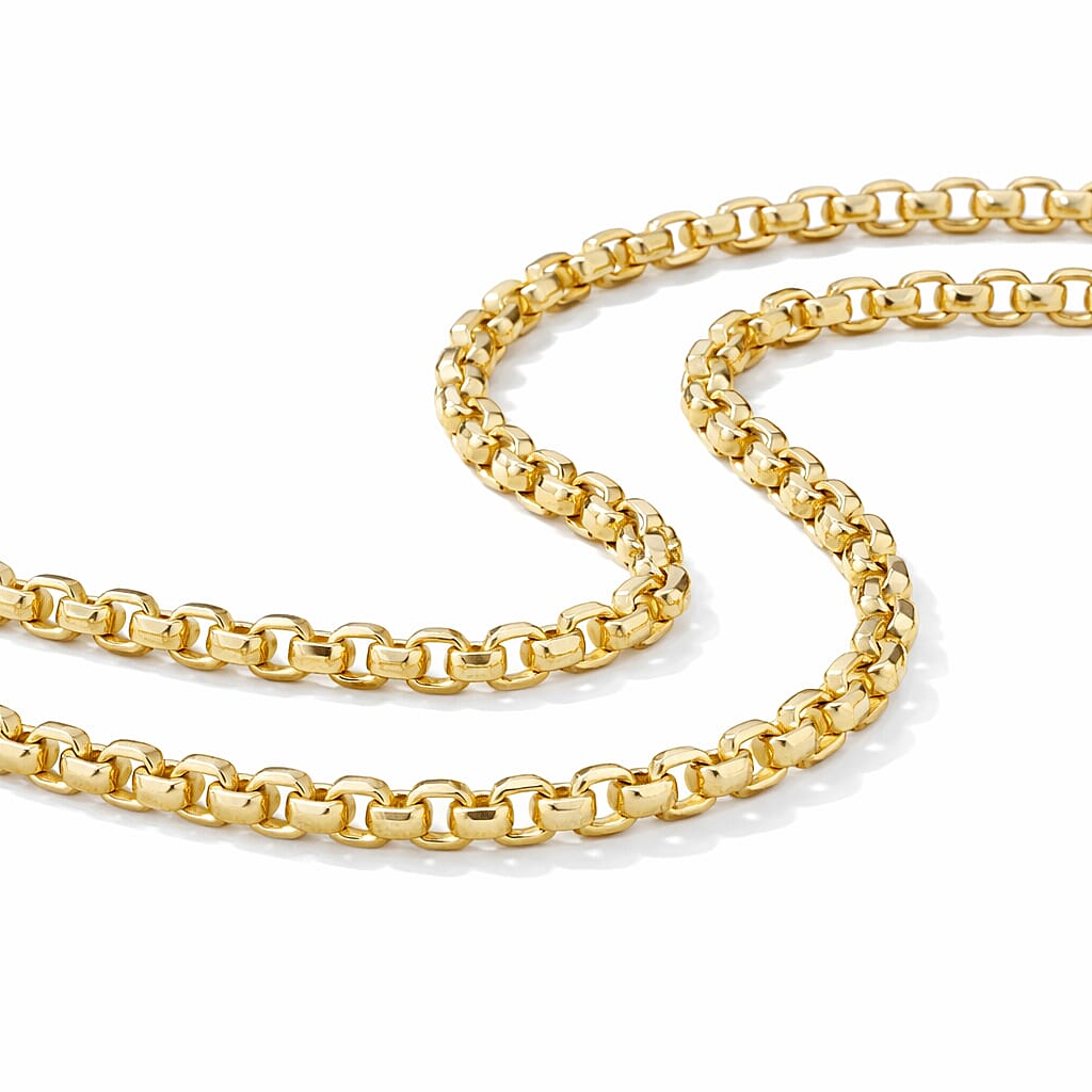 9K Yellow Gold  Chain (Size - 24),  Gold Wt. 1.3 Gms