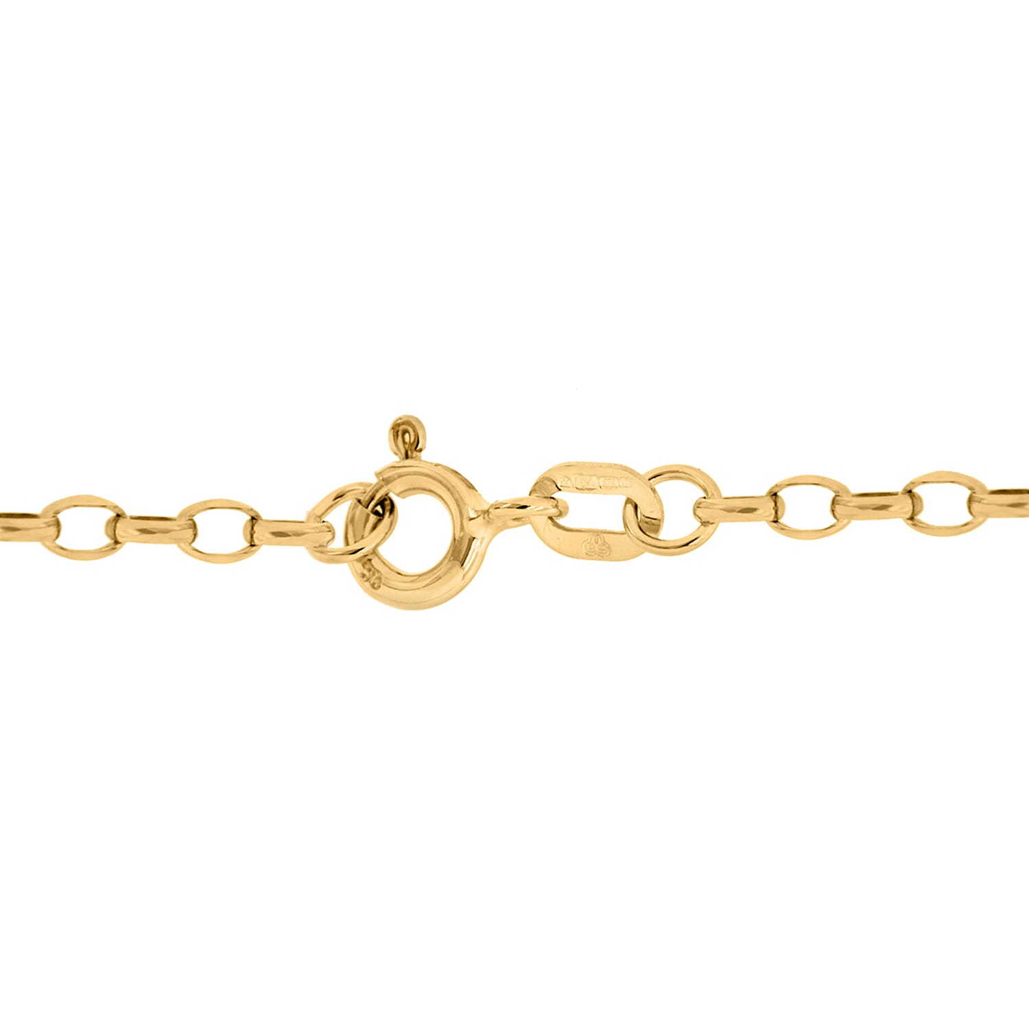 9K Yellow Gold  Chain (Size - 16),  Gold Wt. 1.2 Gms