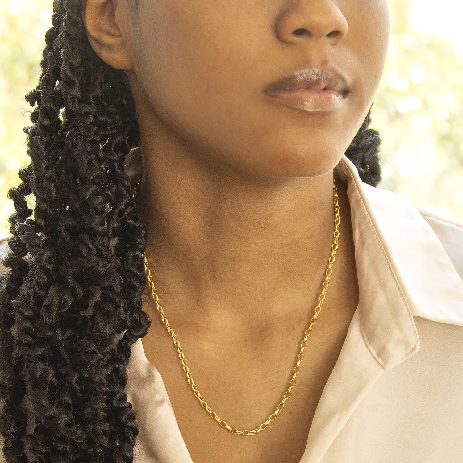 9K Yellow Gold  Chain (Size - 20),  Gold Wt. 3.6 Gms