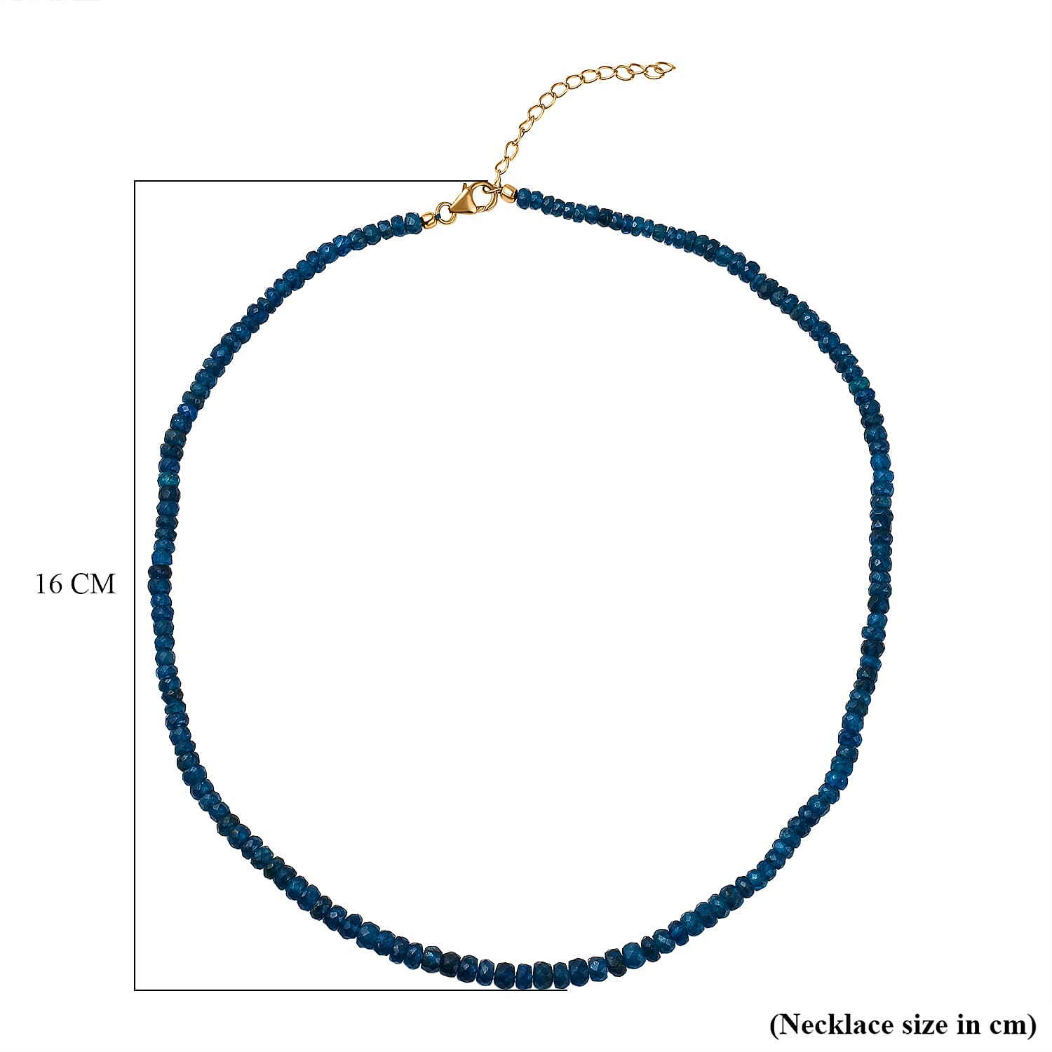 Tucson Closeout-Malgache Neon Apatite Necklace (Size - 20) in 18K Vermeil Yellow Gold Plated Sterling Silver 80.77 Ct. Tucson Closeout-Malgache Neon Apatite Necklace (Size - 20) in 18K Vermeil Yellow Gold Plated Sterling Silver 80.77 Ct.