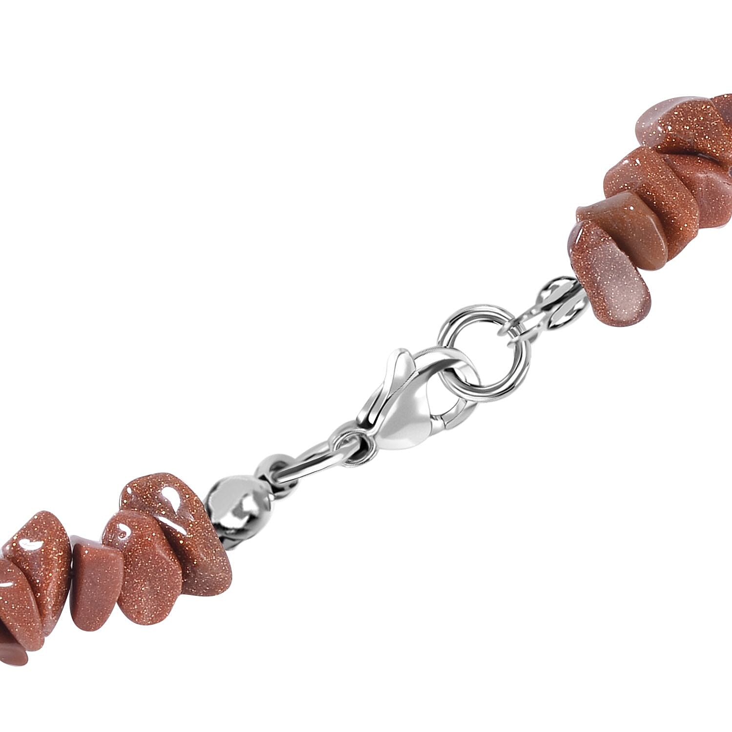 Set of 3 - Agate, Rose Quartz and Gold Sandstone Necklace (Size - 20) 588.30 Ct