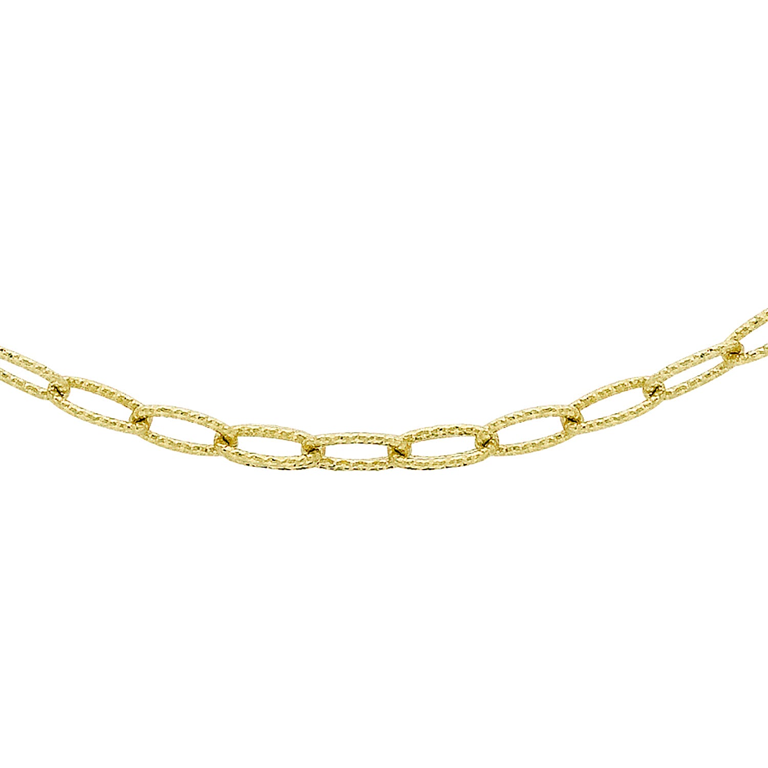 9K Yellow Gold  Chain (Size - 16),  Gold Wt. 3.4 Gms