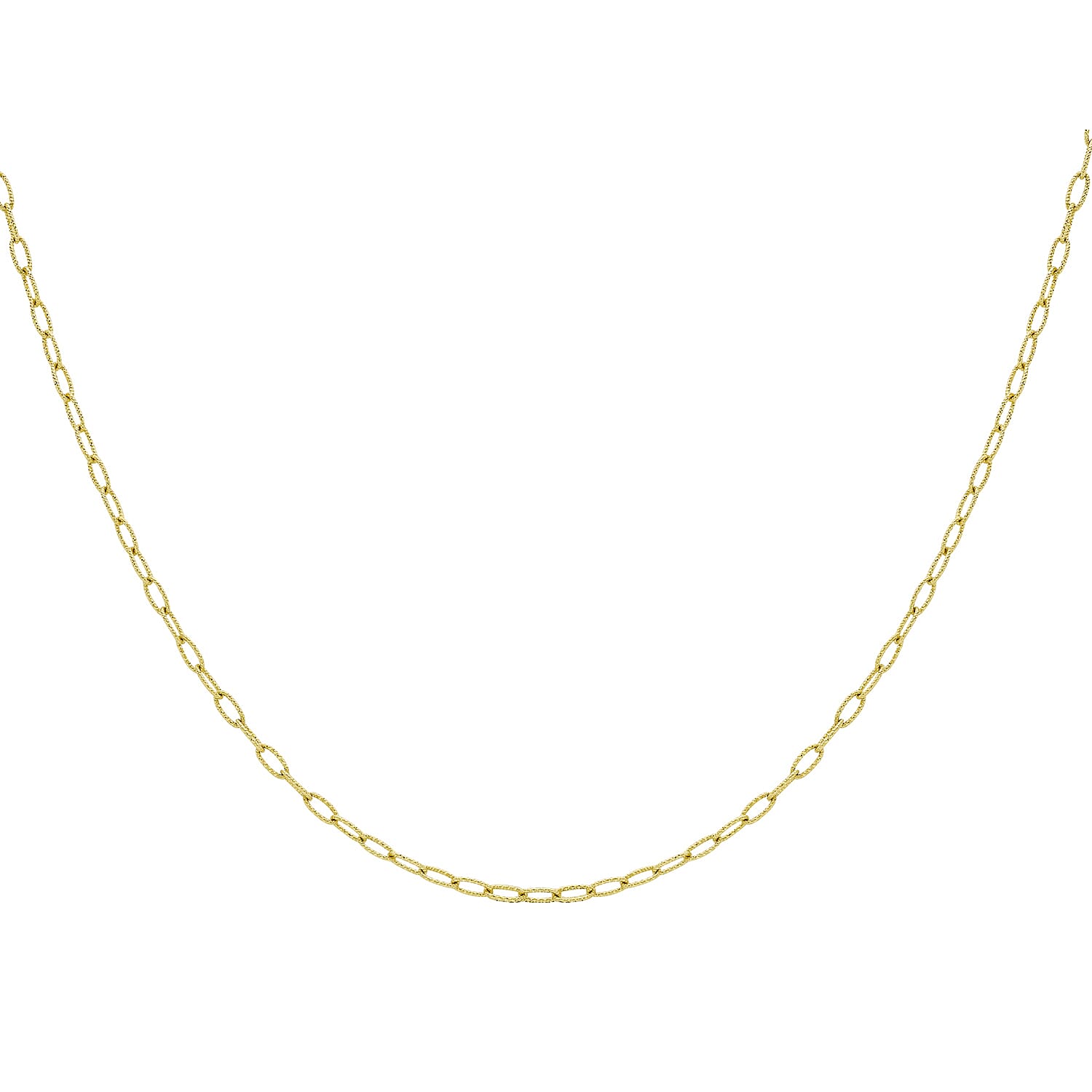 9K Yellow Gold  Chain (Size - 16),  Gold Wt. 3.4 Gms