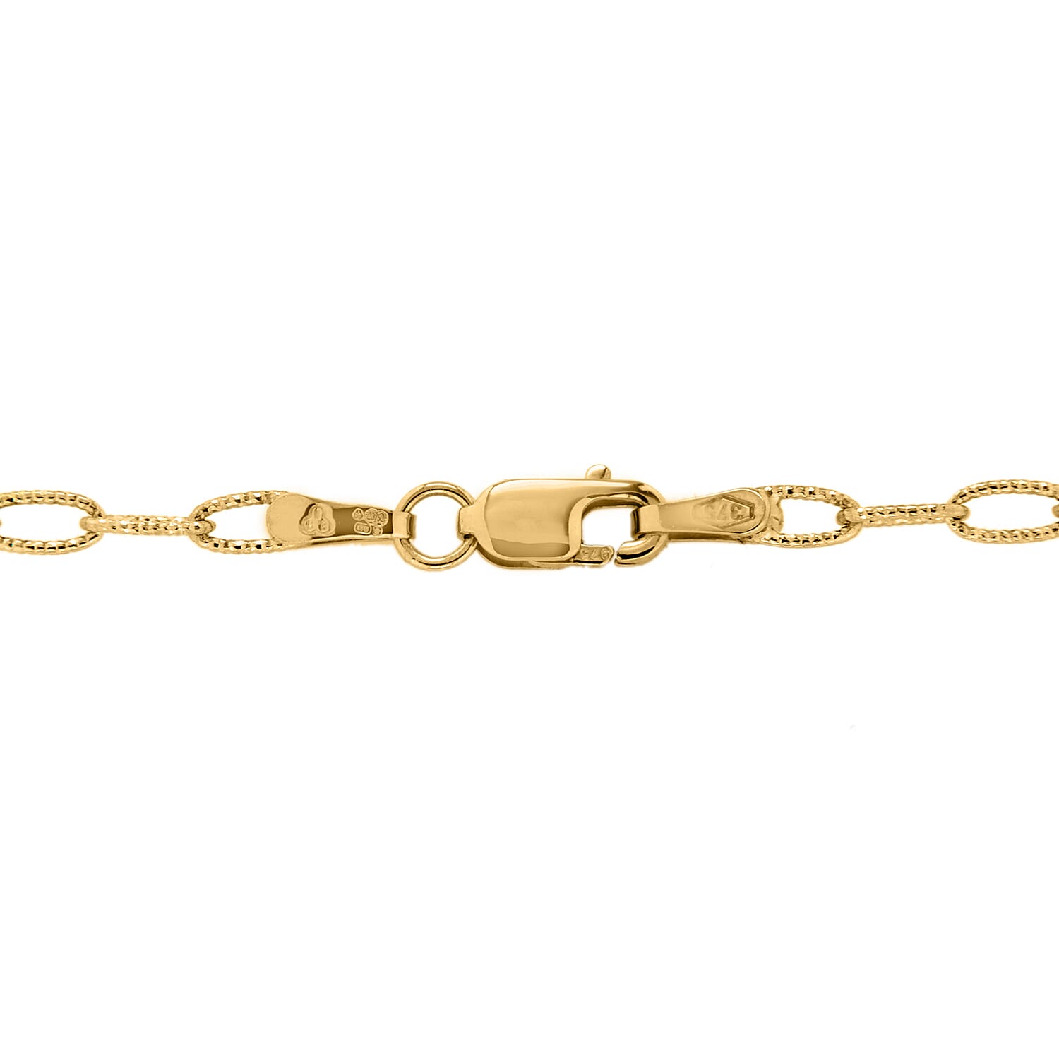 9K Yellow Gold  Chain (Size - 16),  Gold Wt. 3.4 Gms