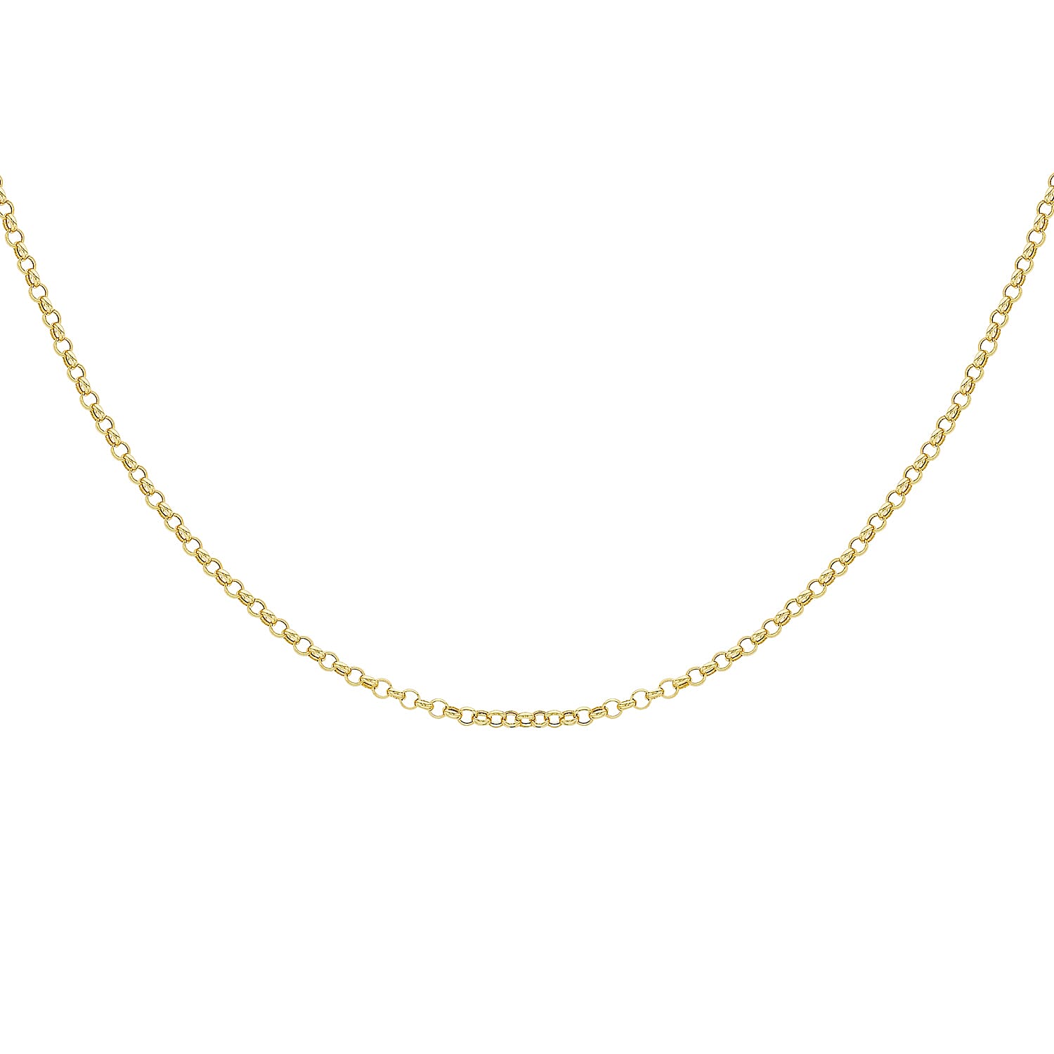 9K Yellow Gold  Chain (Size - 18),  Gold Wt. 1.6 Gms