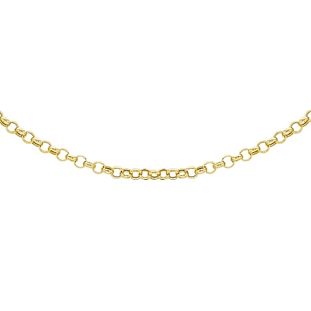 Round Belcher Chain 20 Inch in 9K Yellow Gold