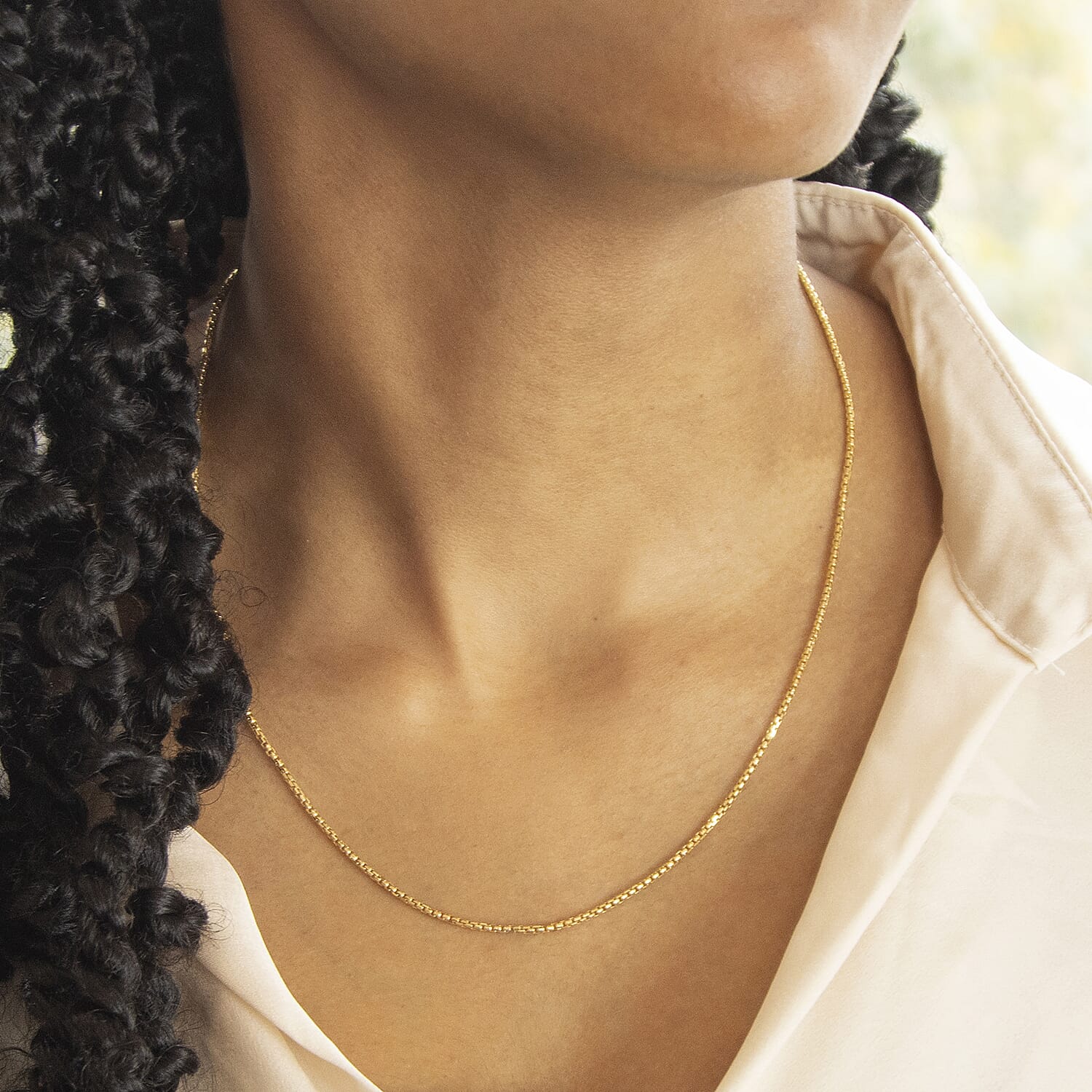 9K Yellow Gold  Chain (Size - 20),  Gold Wt. 3.5 Gms