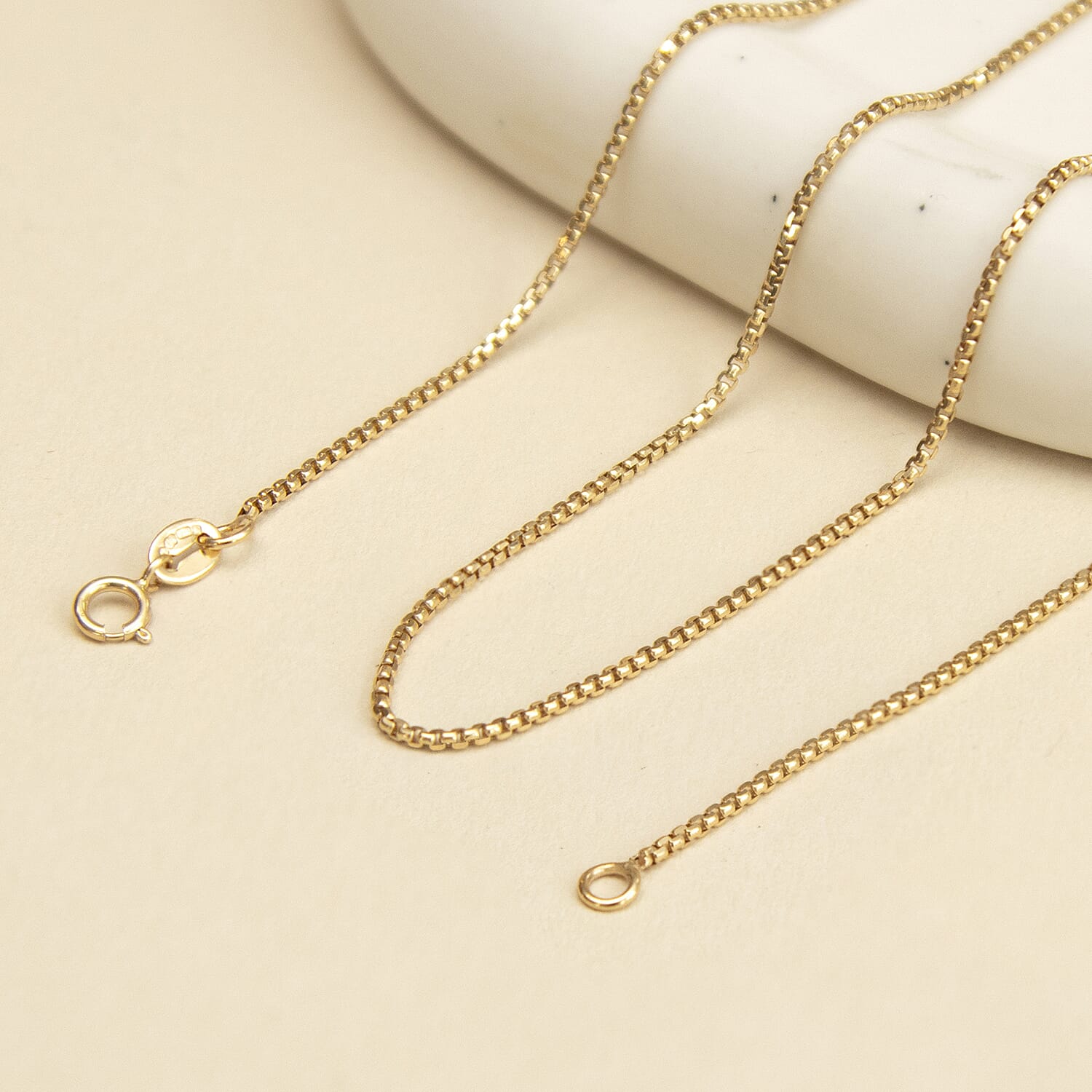 9K Yellow Gold  Chain (Size - 20),  Gold Wt. 1.6 Gms