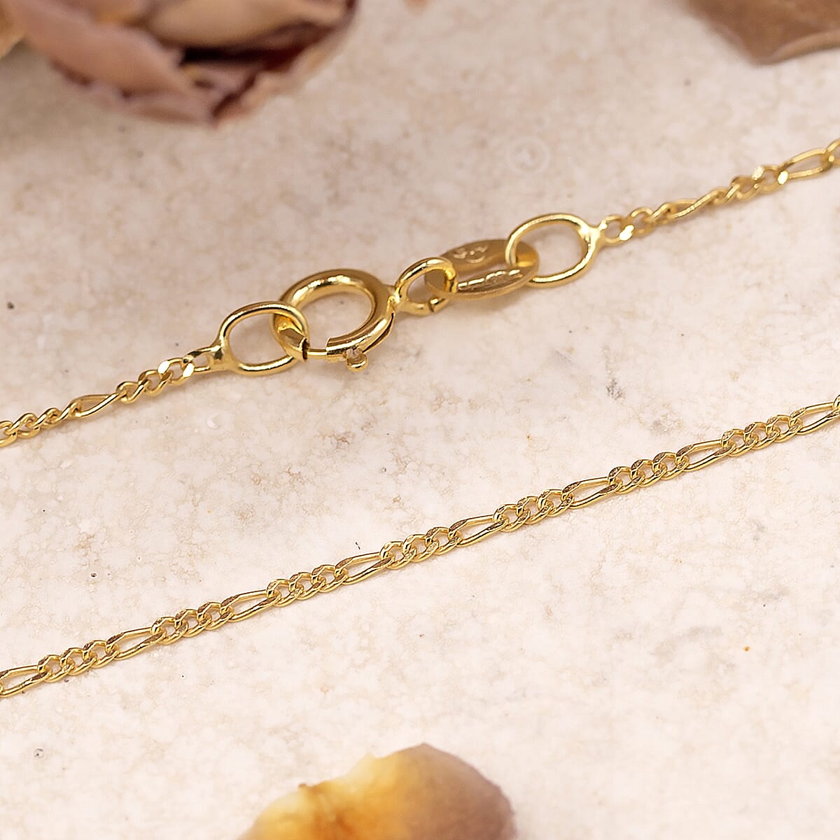 9K Yellow Gold  Chain (Size - 18),  Gold Wt. 1.2 Gms