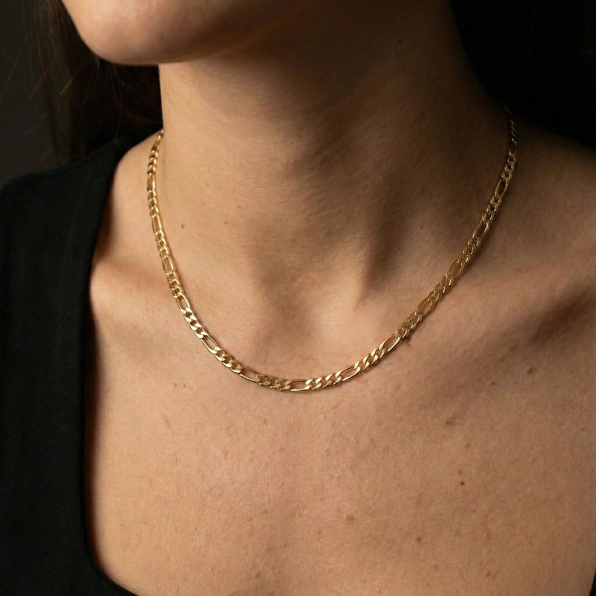 9K Yellow Gold  Chain (Size - 18),  Gold Wt. 2.8 Gms