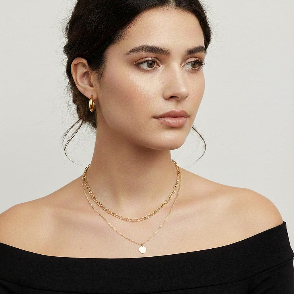 9K Yellow Gold  Chain (Size - 18),  Gold Wt. 2.8 Gms