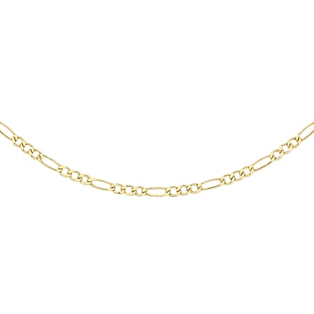 Figaro Chain 18 Inch in 9K Yellow Gold