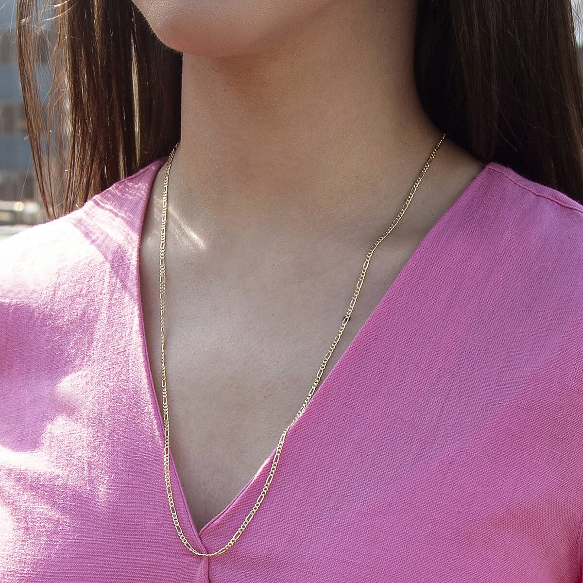 9K Yellow Gold  Chain (Size - 24),  Gold Wt. 1.7 Gms