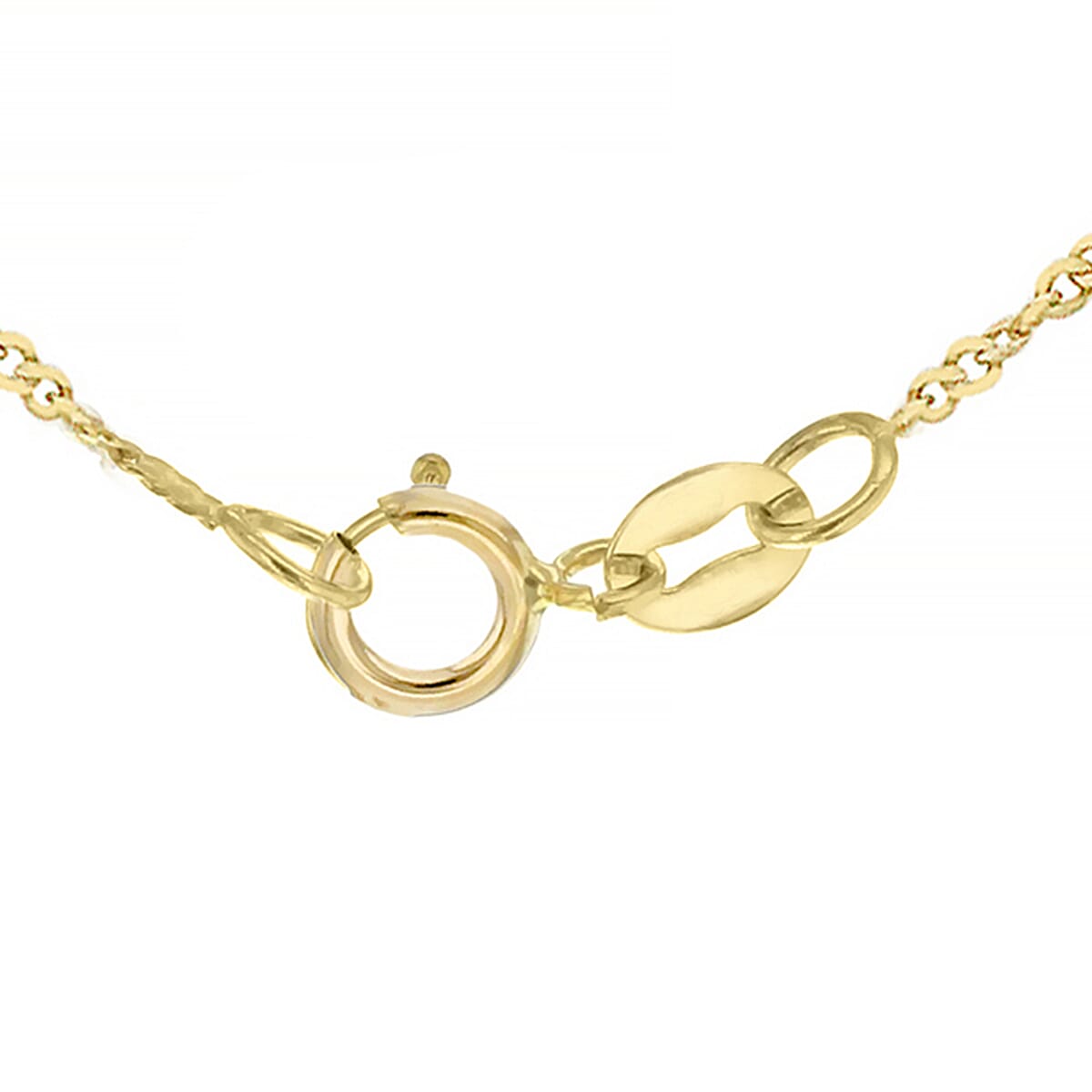 9K Yellow Gold  Chain (Size - 16),  Gold Wt. 0.91 Gms